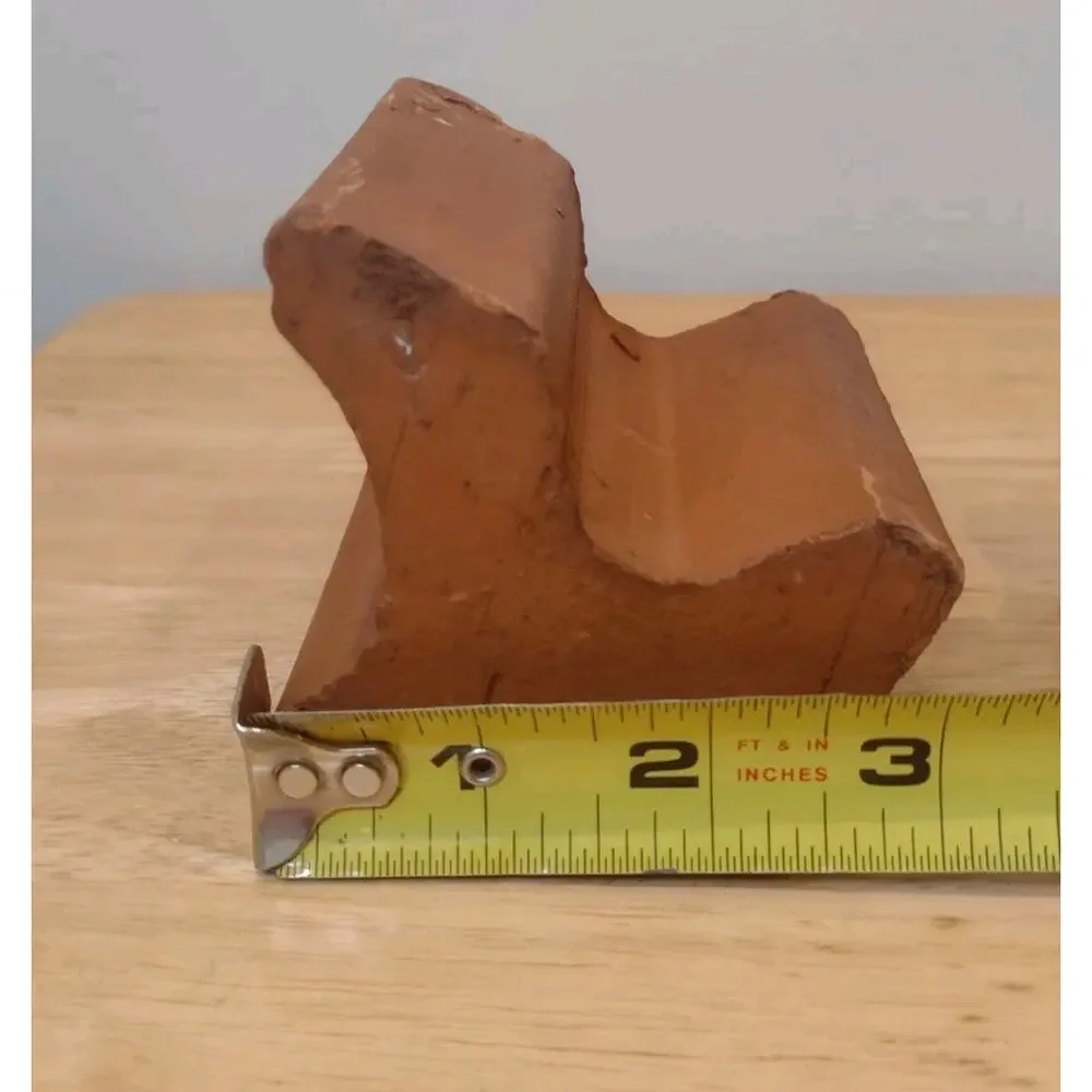 Set of 3 TERRA Cotta Large Pot Feet Clay Risers Deroma from Italy Planter Feet